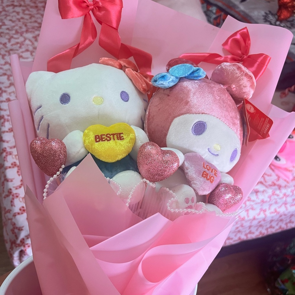 Hello Kitty and My Melody Plush Bouquet
